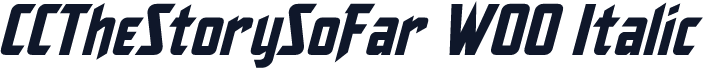CCTheStorySoFar W00 Italic