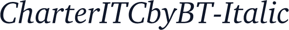 CharterITCbyBT-Italic