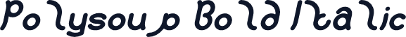 Polysoup Bold Italic
