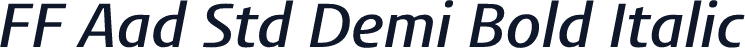 FF Aad Std Demi Bold Italic