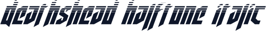Deathshead Halftone Italic