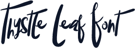 Thystle Leaf Font
