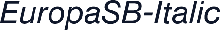 EuropaSB-Italic