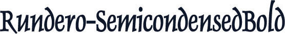 Rundero-SemicondensedBold