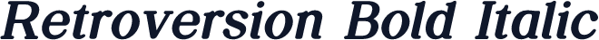 Retroversion Bold Italic