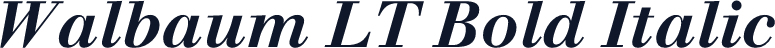 Walbaum LT Bold Italic