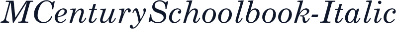 MCenturySchoolbook-Italic