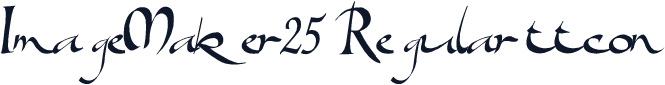 ImageMaker25 Regular ttcon