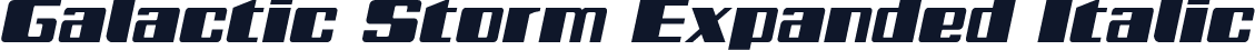Galactic Storm Expanded Italic