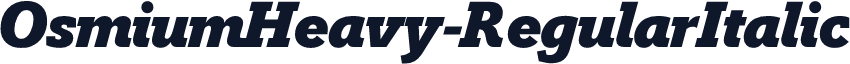 OsmiumHeavy-RegularItalic