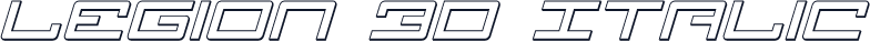 Legion 3D Italic