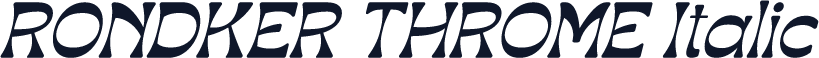 RONDKER THROME Italic
