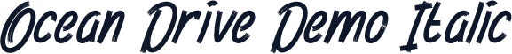 Ocean Drive Demo Italic