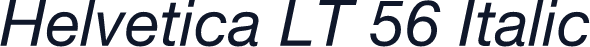 Helvetica LT 56 Italic