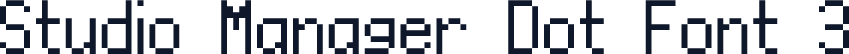 Studio Manager Dot Font 3