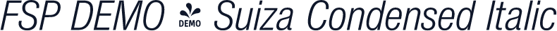 FSP DEMO - Suiza Condensed Italic