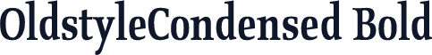 OldstyleCondensed Bold