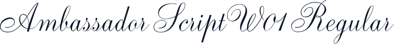 Ambassador Script W01 Regular