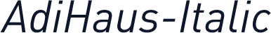 AdiHaus-Italic