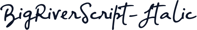 BigRiverScript-Italic