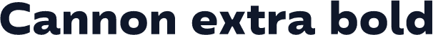 Cannon extra bold