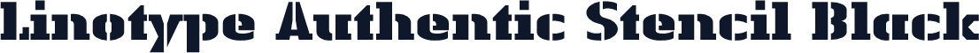 Linotype Authentic Stencil Black