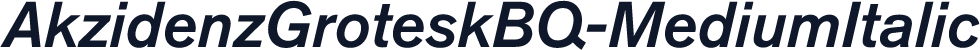 AkzidenzGroteskBQ-MediumItalic