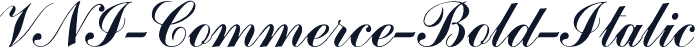 VNI-Commerce-Bold-Italic