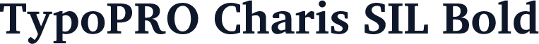 TypoPRO Charis SIL Bold