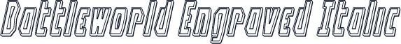 Battleworld Engraved Italic