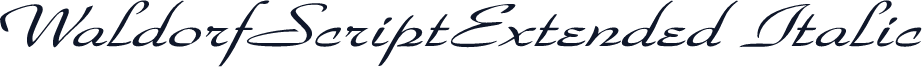 WaldorfScriptExtended Italic