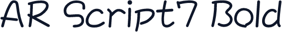 AR Script7 Bold