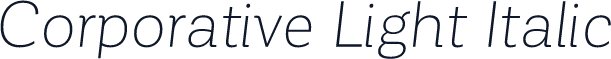 Corporative Light Italic
