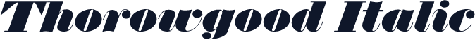 Thorowgood Italic