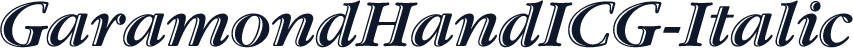 GaramondHandICG-Italic