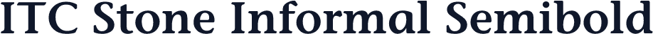 ITC Stone Informal Semibold