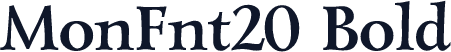 MonFnt20 Bold
