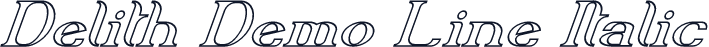 Delith Demo Line Italic