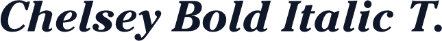 Chelsey Bold Italic T.