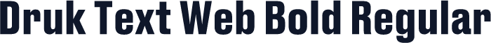 Druk Text Web Bold Regular