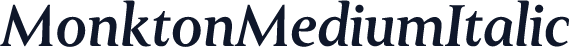 MonktonMediumItalic