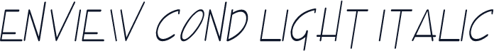 Enview Cond Light Italic