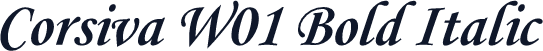 Corsiva W01 Bold Italic