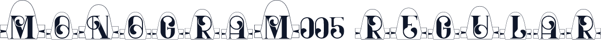 MONOGRAM005 Regular