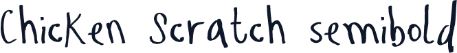 Chicken Scratch semibold