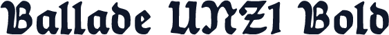 Ballade UNZ1 Bold