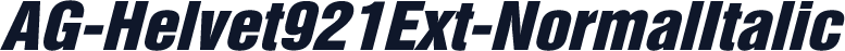 AG-Helvet921Ext-NormalItalic