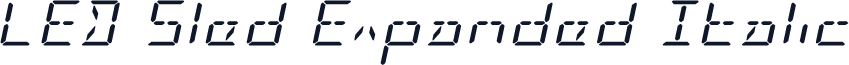 LED Sled Expanded Italic