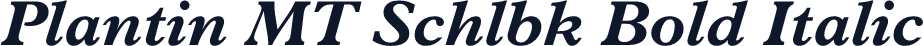 Plantin MT Schlbk Bold Italic