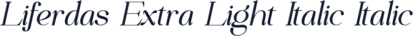 Liferdas Extra Light Italic Italic